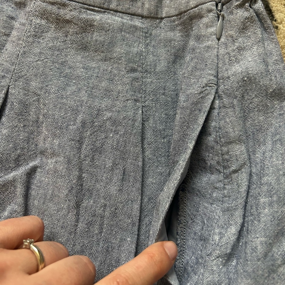 Uniqlo blue linen and cotton skirt - Picture 6 of 7